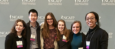 group of medical students at NCAFP conference