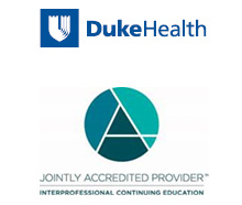 Duke Health logo; Joint Accreditated Provider Continuing Education logo