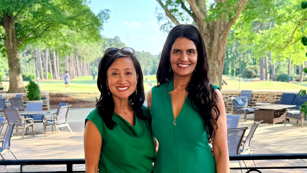 Anh Tran (left) and Gayathri Devi (right) in May of 2026.