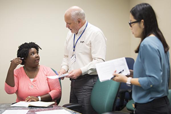 three research faculty and staff talk